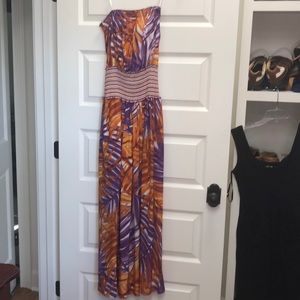 Maxi strapless BCBG dress